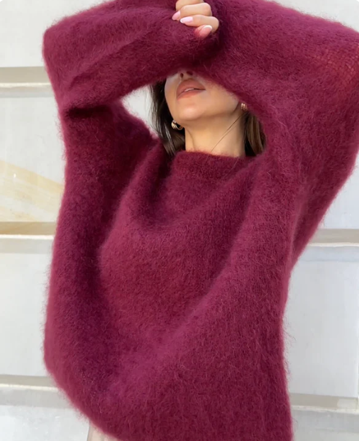 Oversized Sweater Mohair Blend